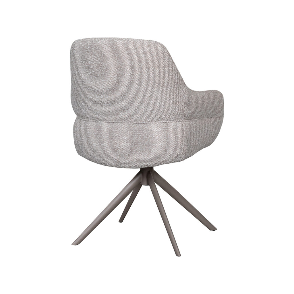 pro_92791_img_9209336 LABEL51 Eetkamerstoelen Bern - Naturel - Boucle - Taupe Metalen Frame