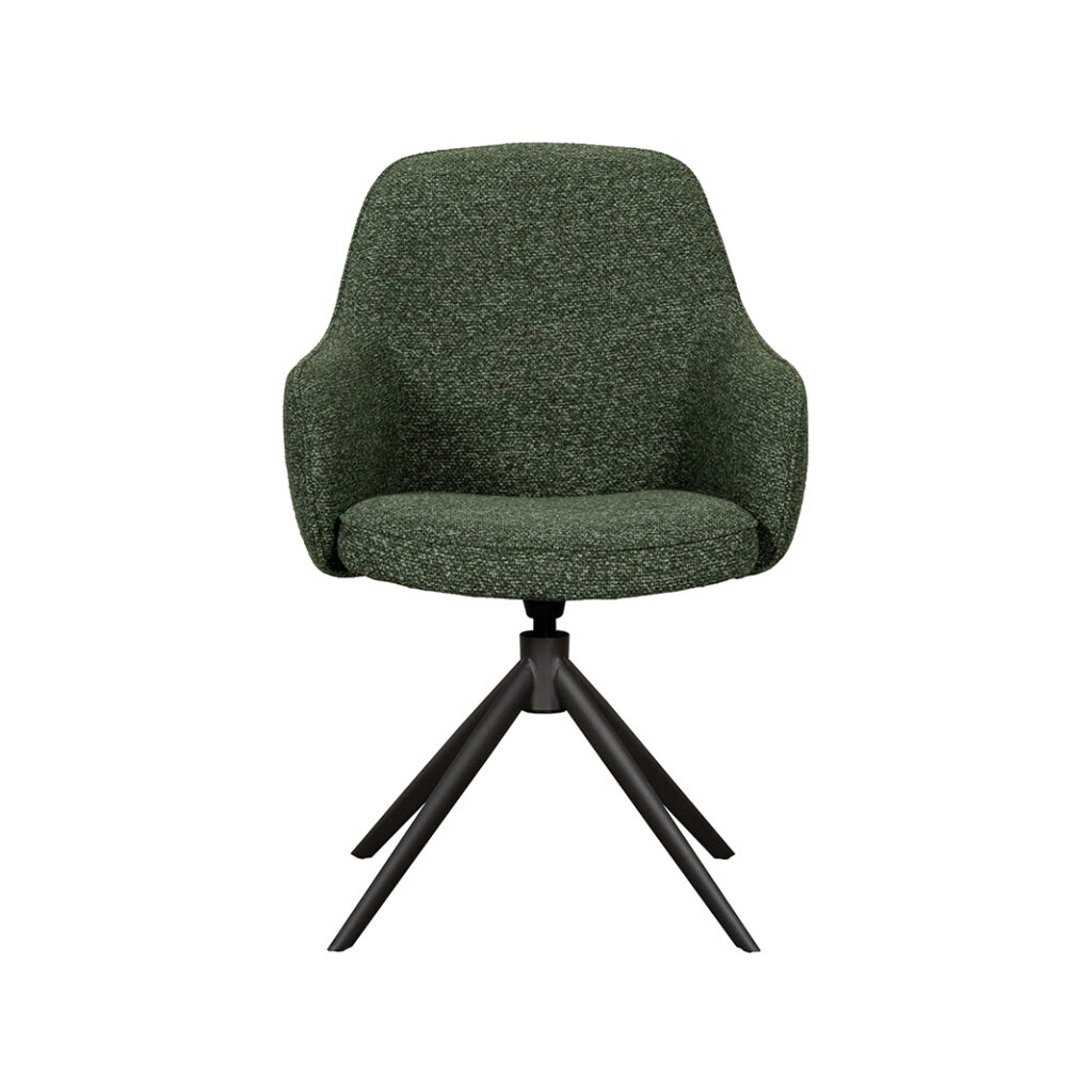 LABEL51 Eetkamerstoelen Bern - Forest - Boucle - Forest Metalen Frame