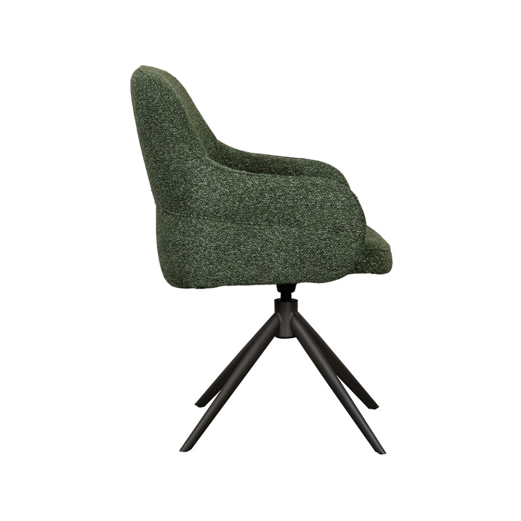 LABEL51 Eetkamerstoelen Bern - Forest - Boucle - Forest Metalen Frame