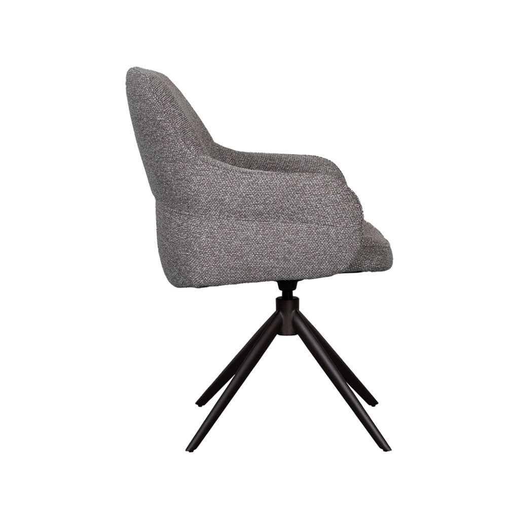 pro_92794_img_9188153 LABEL51 Eetkamerstoelen Bern - Mushroom - Boucle - Brons Metalen Frame