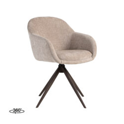 pro_94597_img_9233500 LABEL51 Eetkamerstoelen Fiby - Clay - Chenille - Brons Metalen Frame