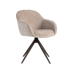 pro_94597_img_9233501 LABEL51 Eetkamerstoelen Fiby - Clay - Chenille - Brons Metalen Frame
