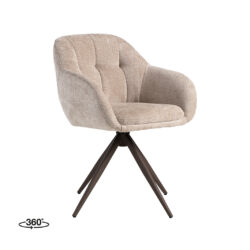 pro_94600_img_9233556 LABEL51 Eetkamerstoelen Esma - Clay - Chenille - Brons Metalen Frame