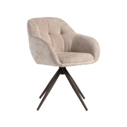 pro_94600_img_9233557 LABEL51 Eetkamerstoelen Esma - Clay - Chenille - Brons Metalen Frame