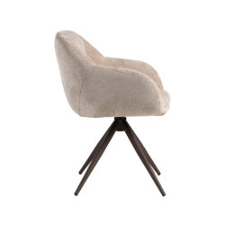 pro_94600_img_9233559 LABEL51 Eetkamerstoelen Esma - Clay - Chenille - Brons Metalen Frame