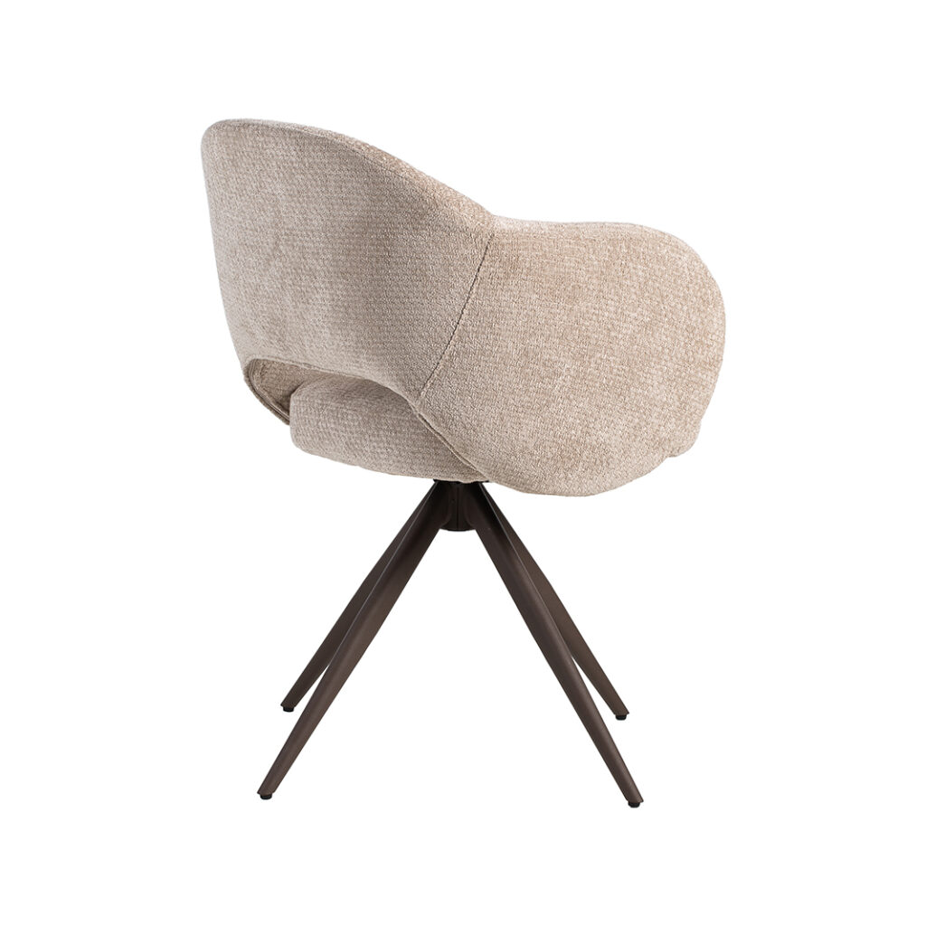 pro_95428_img_9233522 LABEL51 Eetkamerstoelen Lela - Clay - Chenille - Brons Metalen Frame