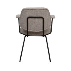 pro_96711_img_9293507 LABEL51 Eetkamerstoelen Loreto - Naturel - Boucle - Zwart Metalen Frame