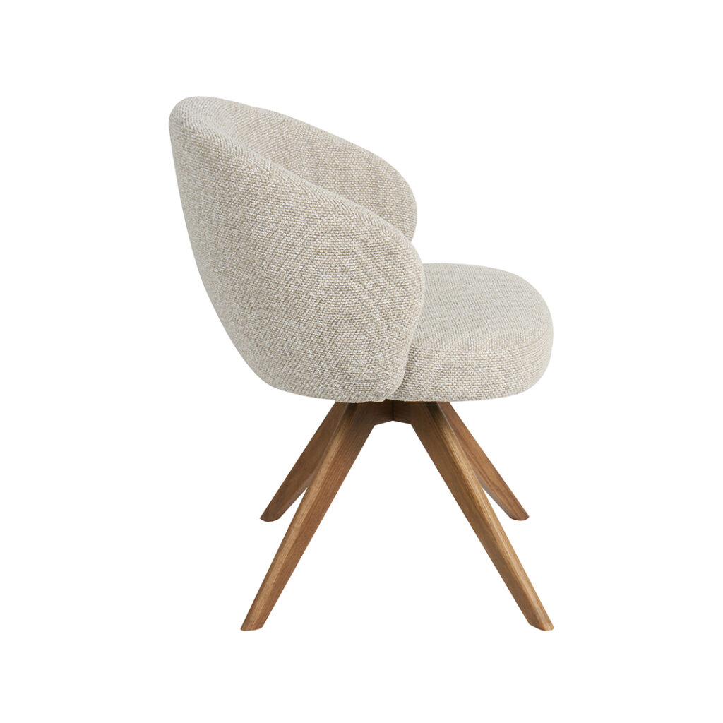 pro_96714_img_9188404 LABEL51 Eetkamerstoelen Sabi - Naturel - Boucle - Naturel Houten Frame