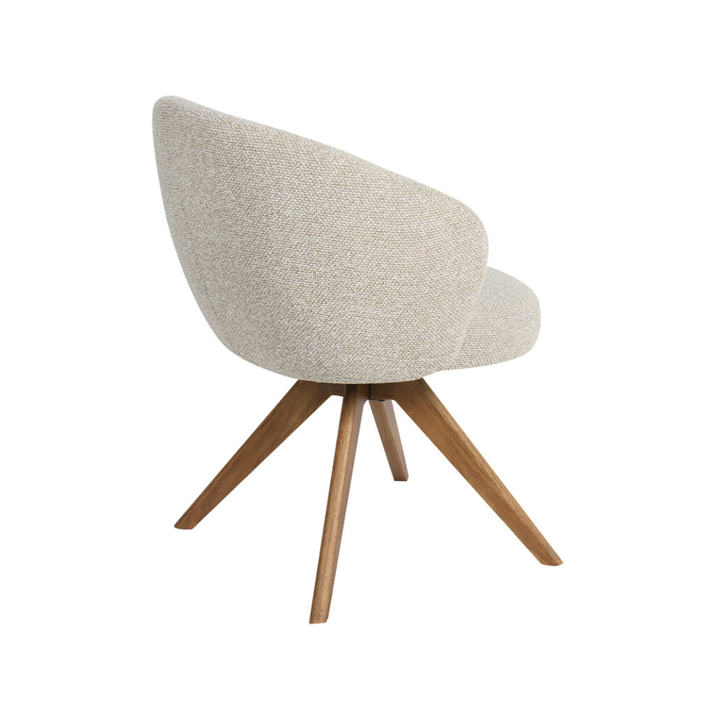 pro_96714_img_9188405 LABEL51 Eetkamerstoelen Sabi - Naturel - Boucle - Naturel Houten Frame