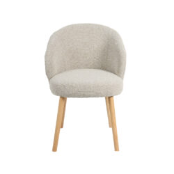 pro_96715_img_9293700 LABEL51 Eetkamerstoelen Shiro - Naturel - Boucle - Naturel Houten Frame