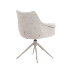pro_96717_img_9188389 LABEL51 Eetkamerstoelen Narumi - Naturel - Boucle - Taupe Metalen Frame