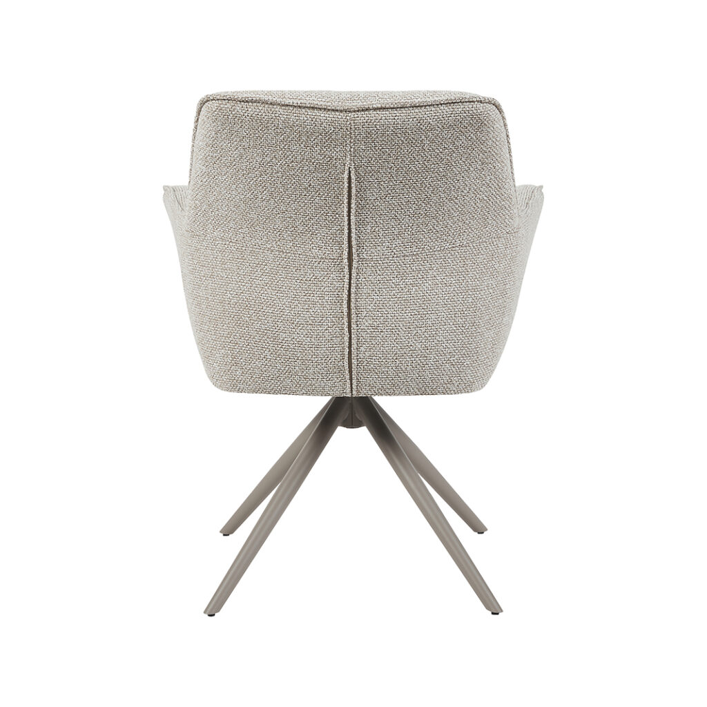 pro_96743_img_9293477 LABEL51 Eetkamerstoelen Kimora - Naturel - Boucle - Taupe Metalen Frame