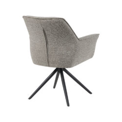 pro_96744_img_9293470 LABEL51 Eetkamerstoelen Kimora - Mushroom - Boucle - Zwart Metalen Frame