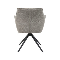 pro_96744_img_9293471 LABEL51 Eetkamerstoelen Kimora - Mushroom - Boucle - Zwart Metalen Frame