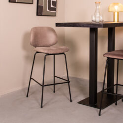 pro_96749_img_9185502 LABEL51 Barkrukken Bello - Taupe - Micro Suede - Hoog
