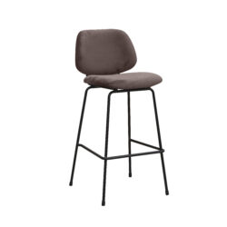 pro_96751_img_9185500 LABEL51 Barkrukken Bello - Taupe - Fluweel - Hoog