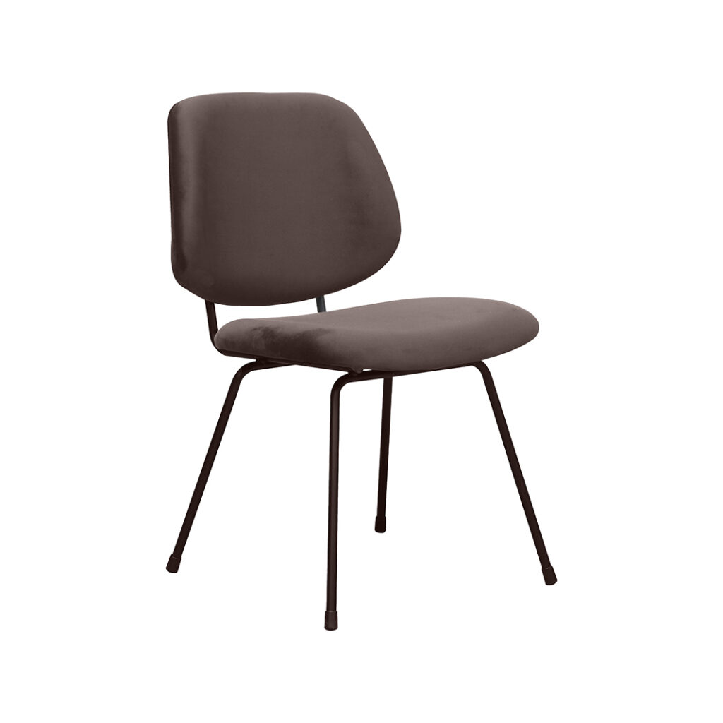 pro_96756_img_9143308 LABEL51 Eetkamerstoelen Bello - Taupe - Velvet - Zwart Metalen Frame