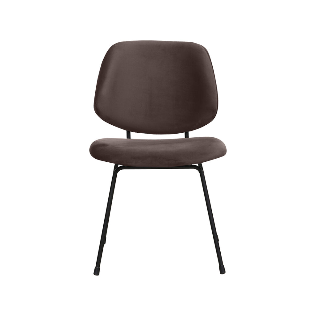 pro_96756_img_9143309 LABEL51 Eetkamerstoelen Bello - Taupe - Velvet - Zwart Metalen Frame