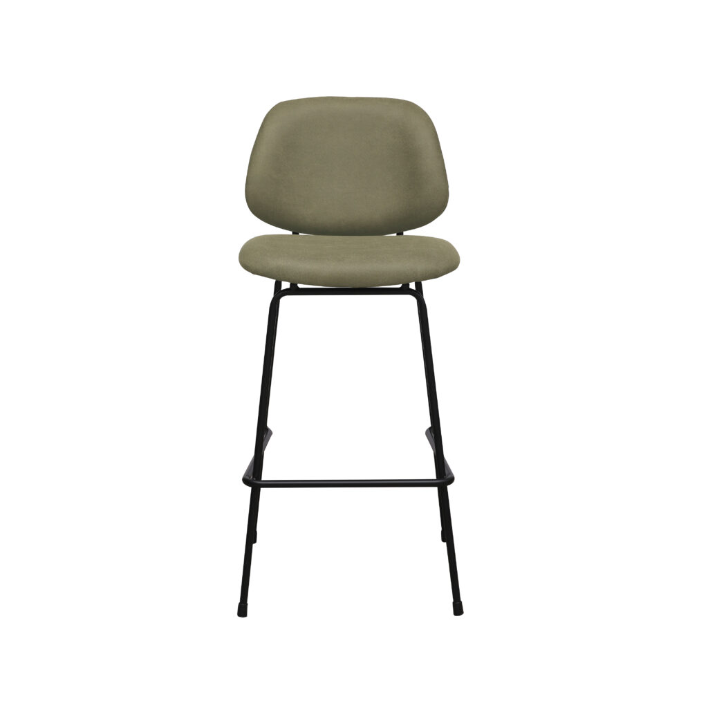 LABEL51 Barkrukken Bello - Moss - Micro Suede - Hoog