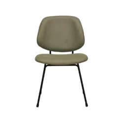pro_96759_img_9144383 LABEL51 Eetkamerstoelen Bello - Moss - Kunstleder - Zwart Metalen Frame