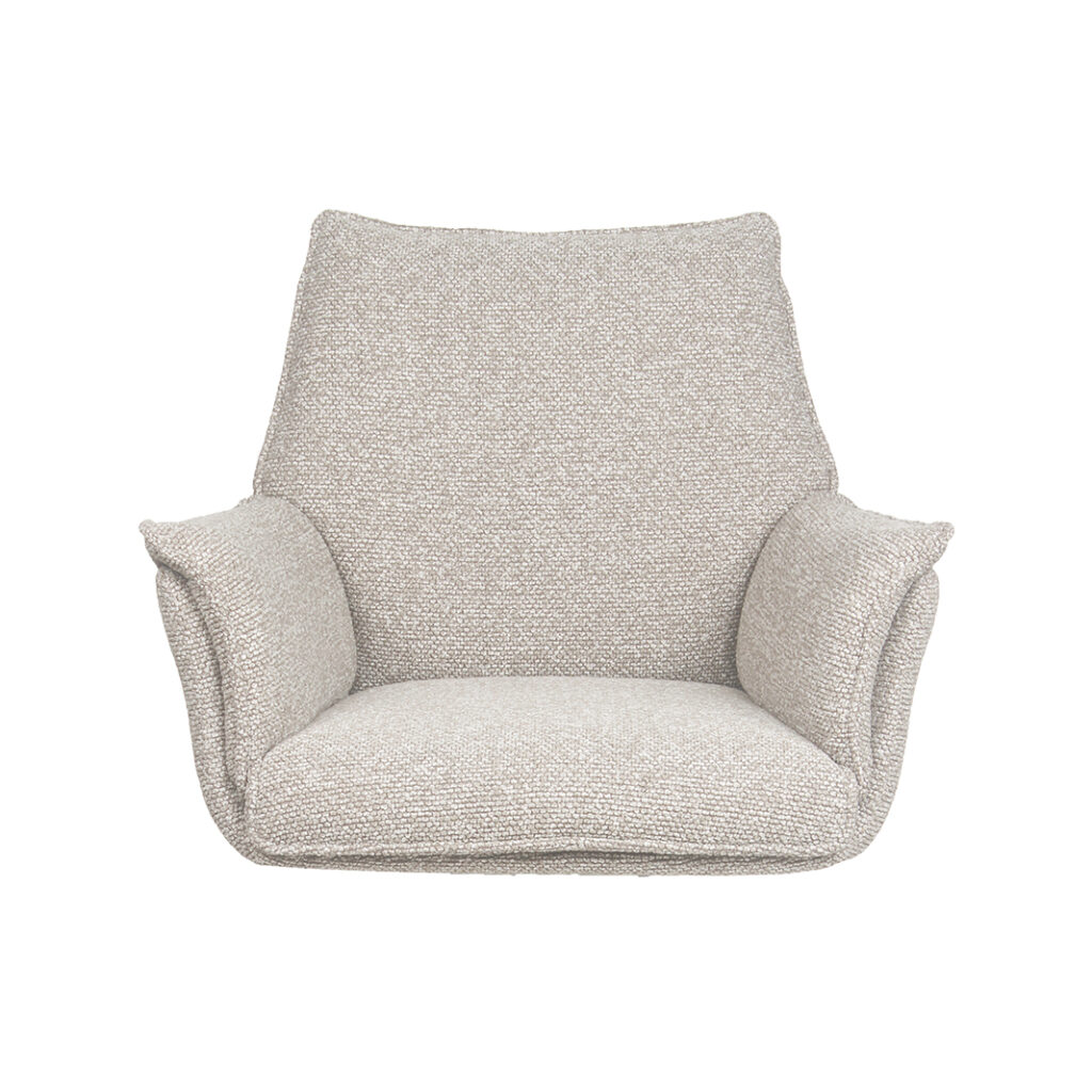 LABEL51 Eetkamerstoel The Chair Studio - Naturel - Royal Boucle - One Size