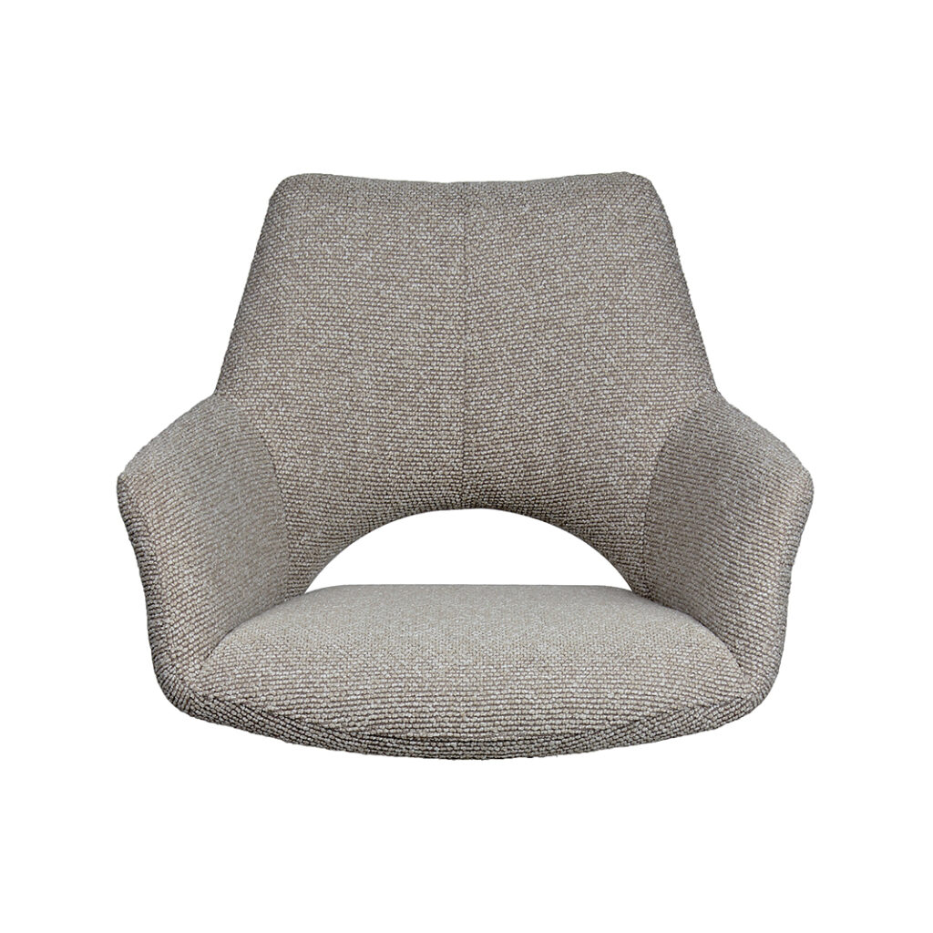 LABEL51 Eetkamerstoel The Chair Studio - Mushroom - Royal Boucle - One Size