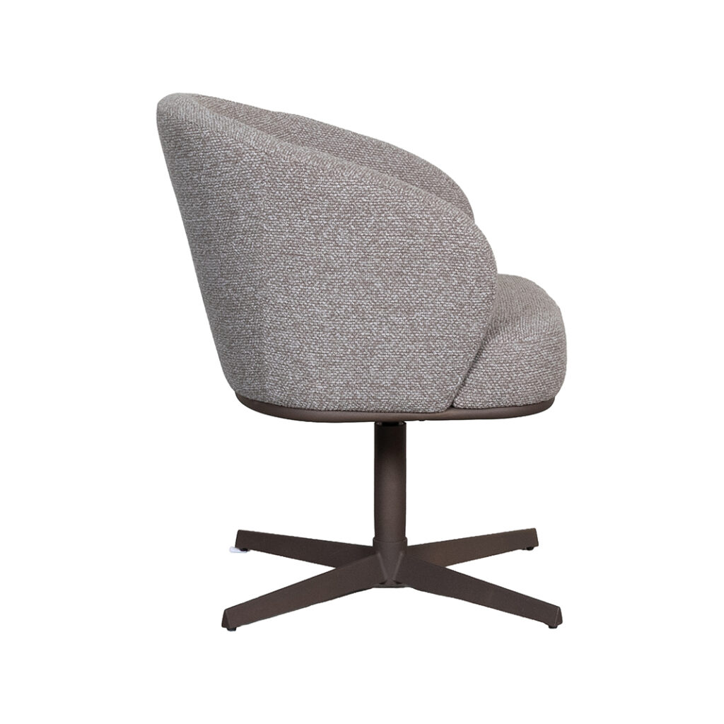 pro_105411_img_9392431 LABEL51 Eetkamerstoel Cannes - Mushroom - Royal Boucle - Brons Metaal