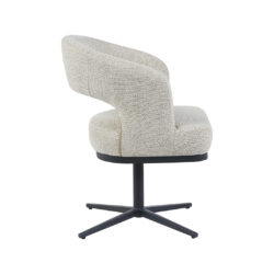 pro_105425_img_9395874 LABEL51 Eetkamerstoel Monaco - Naturel - Royal Boucle - Zwart Metaal