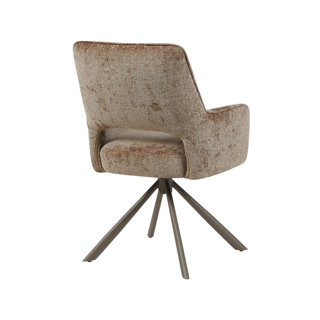 pro_105434_img_9392072 LABEL51 Eetkamerstoel Bergerac - Taupe - Haga - Brons Metaal