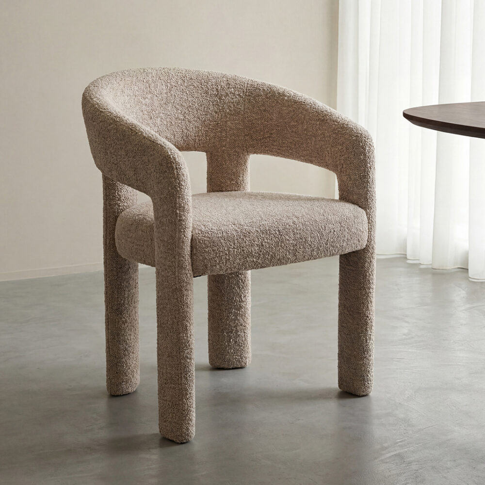 LABEL51 Eetkamerstoel Takara - Beige - Superb - Beige Stof