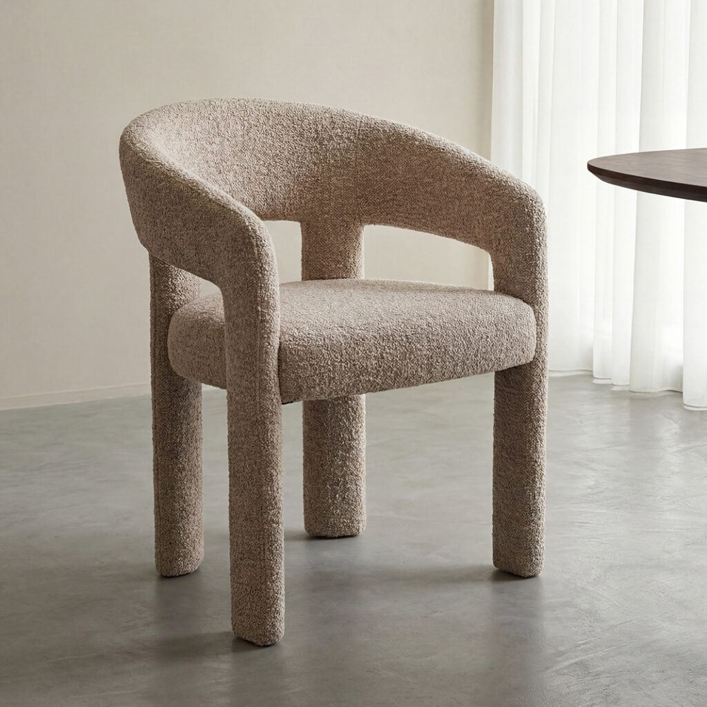 LABEL51 Eetkamerstoel Takara - Beige - Superb - Beige Stof
