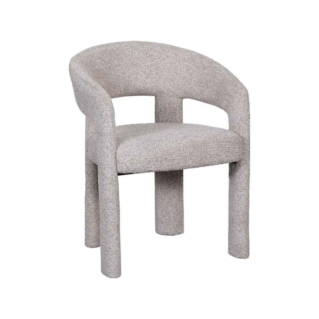 LABEL51 Eetkamerstoel Takara - Beige - Superb - Beige Stof