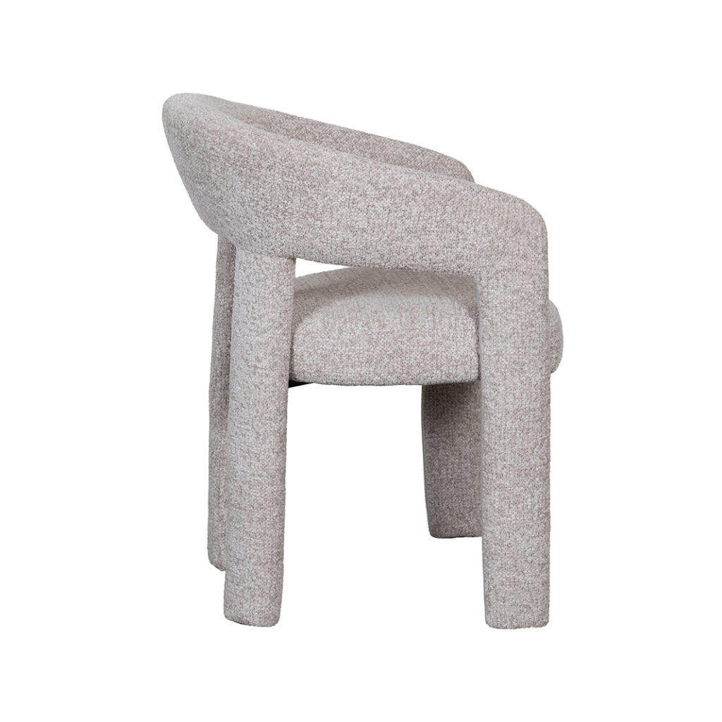LABEL51 Eetkamerstoel Takara - Beige - Superb - Beige Stof