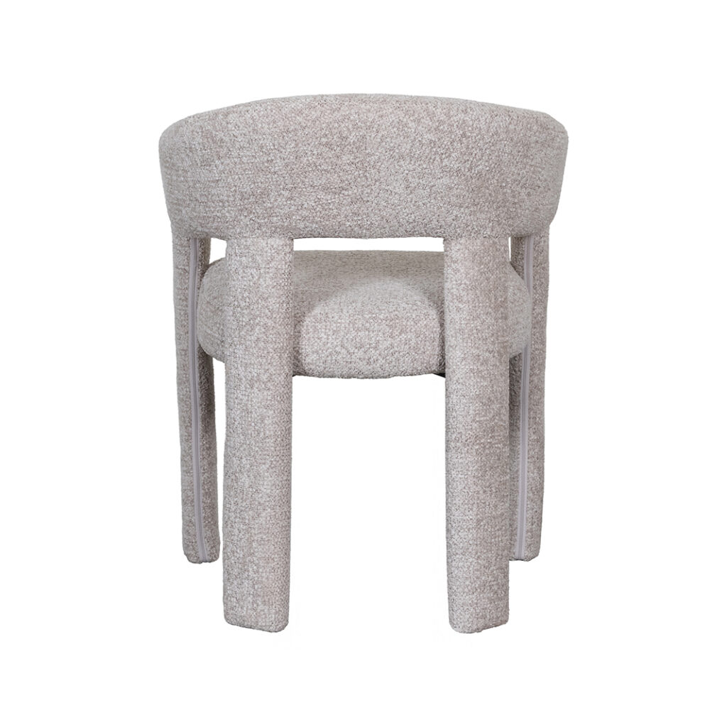 LABEL51 Eetkamerstoel Takara - Beige - Superb - Beige Stof