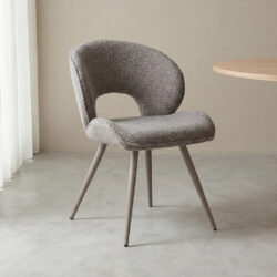 pro_107681_img_9397609 LABEL51 Eetkamerstoel Sakura - Mushroom - Royal Boucle - Taupe Metaal