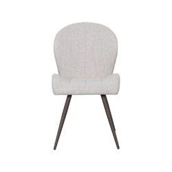 LABEL51 Eetkamerstoel Sil - Naturel - Royal Boucle - Brons Metaal