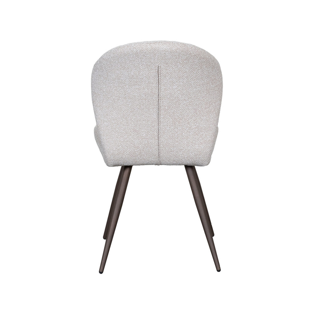 LABEL51 Eetkamerstoel Sil - Naturel - Royal Boucle - Brons Metaal