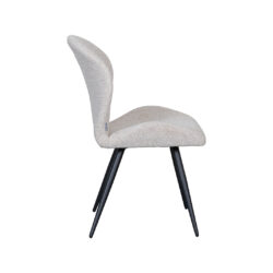pro_107717_img_9397937 LABEL51 Eetkamerstoel Sil - Naturel - Royal Boucle - Zwart Metaal