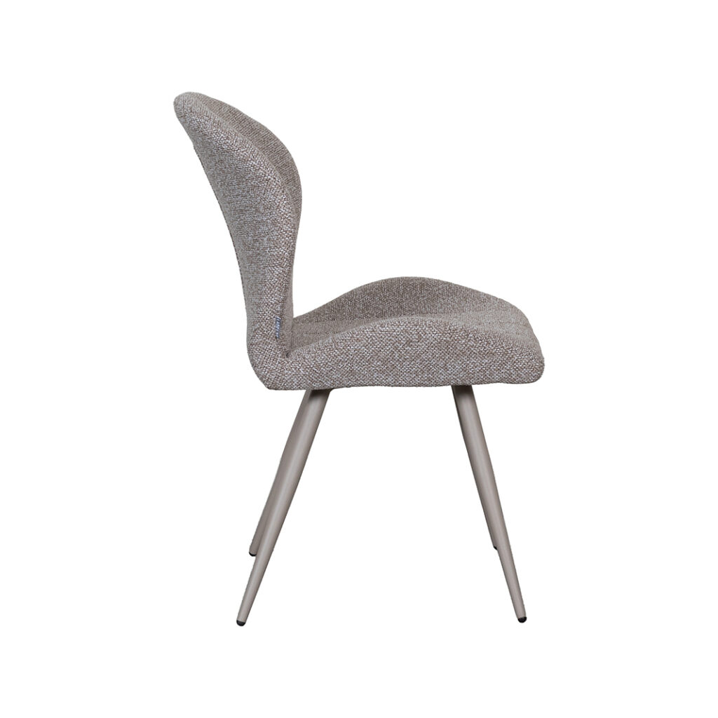 pro_107718_img_9397932 LABEL51 Eetkamerstoel Sil - Mushroom - Royal Boucle - Taupe Metaal
