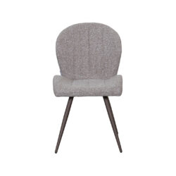LABEL51 Eetkamerstoel Sil - Mushroom - Royal Boucle - Brons Metaal