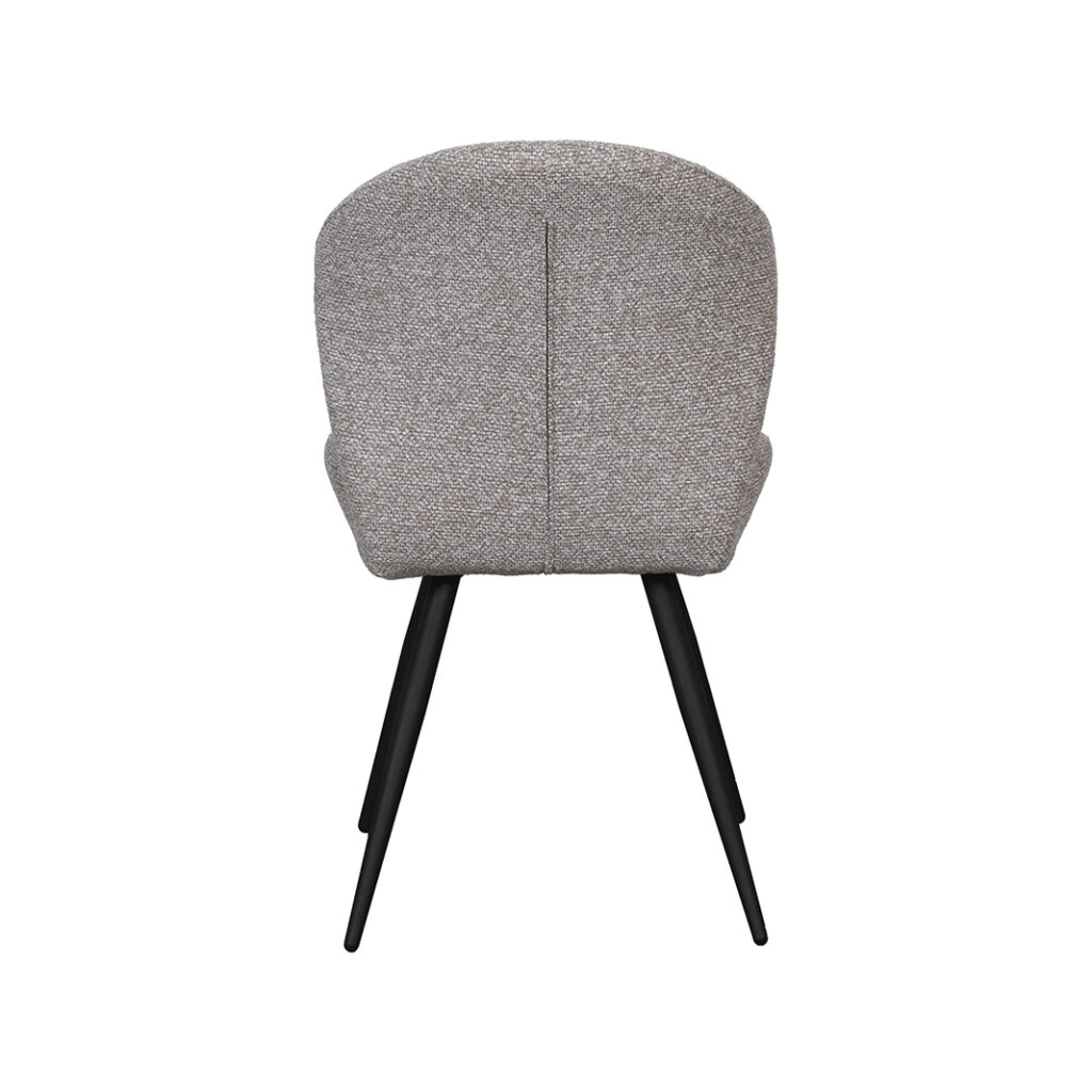 pro_107721_img_9397914 LABEL51 Eetkamerstoel Sil - Mushroom - Royal Boucle - Zwart Metaal
