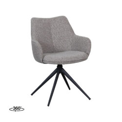 pro_108865_img_9397729 LABEL51 Eetkamerstoel Sawa - Mushroom - Royal Boucle - Zwart Metaal