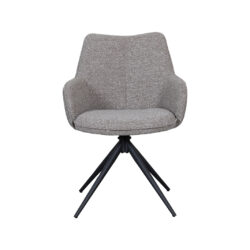 pro_108865_img_9397731 LABEL51 Eetkamerstoel Sawa - Mushroom - Royal Boucle - Zwart Metaal