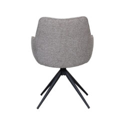 pro_108865_img_9397733 LABEL51 Eetkamerstoel Sawa - Mushroom - Royal Boucle - Zwart Metaal