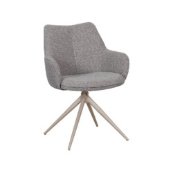 pro_108866_img_9397725 LABEL51 Eetkamerstoel Sawa - Mushroom - Royal Boucle - Taupe Metaal