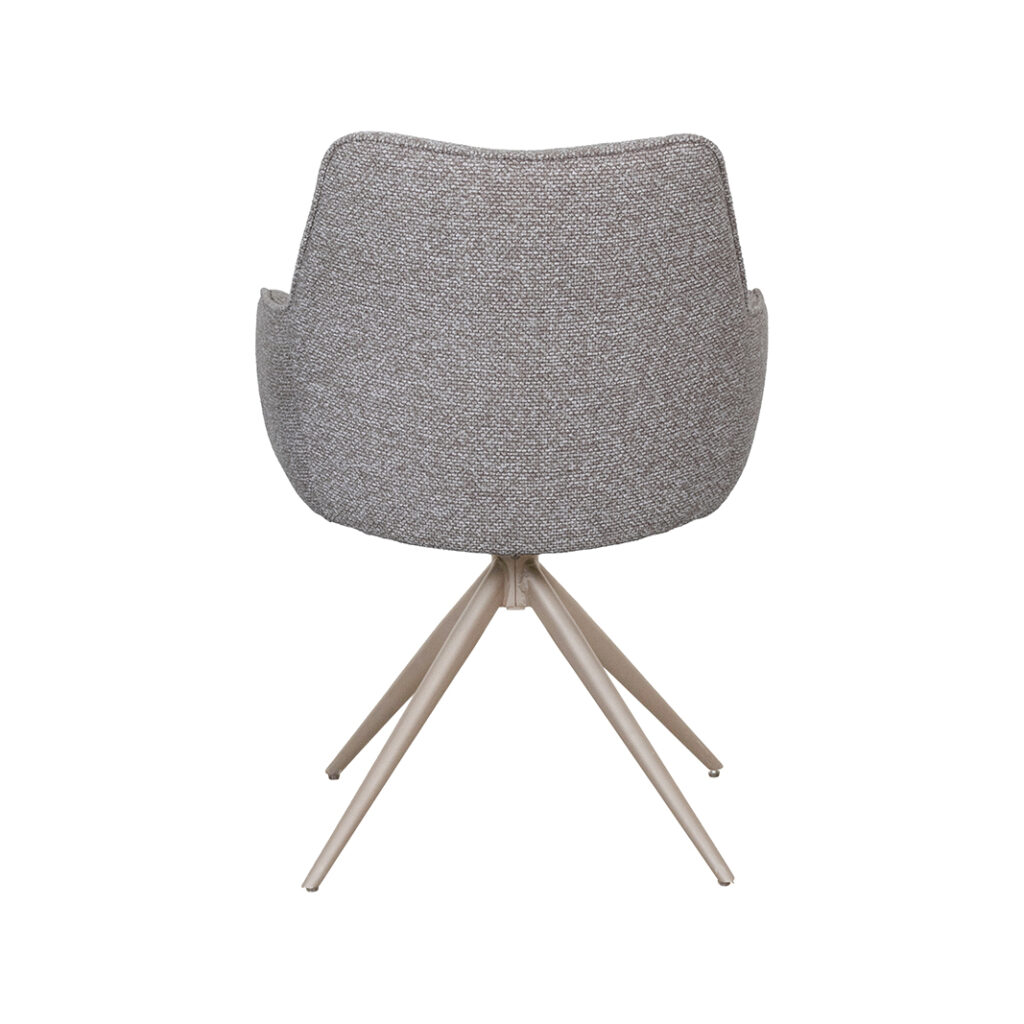 pro_108866_img_9397728 LABEL51 Eetkamerstoel Sawa - Mushroom - Royal Boucle - Taupe Metaal