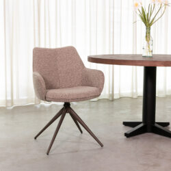 pro_108867_img_9397718 LABEL51 Eetkamerstoel Sawa - Mushroom - Royal Boucle - Brons Metaal