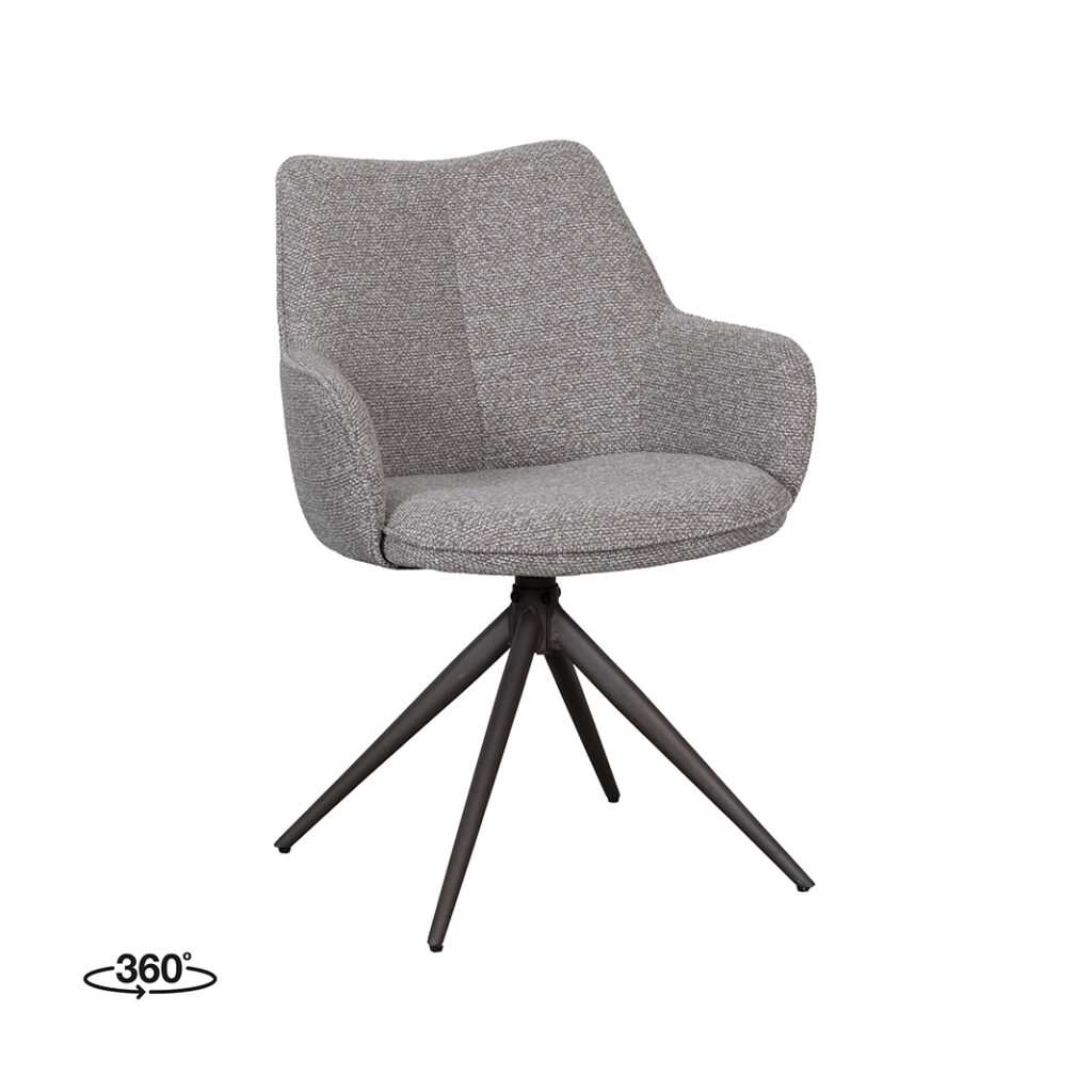 pro_108867_img_9397719 LABEL51 Eetkamerstoel Sawa - Mushroom - Royal Boucle - Brons Metaal