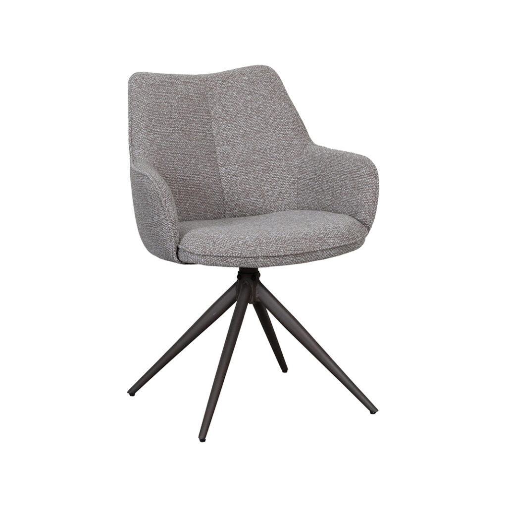 pro_108867_img_9397720 LABEL51 Eetkamerstoel Sawa - Mushroom - Royal Boucle - Brons Metaal