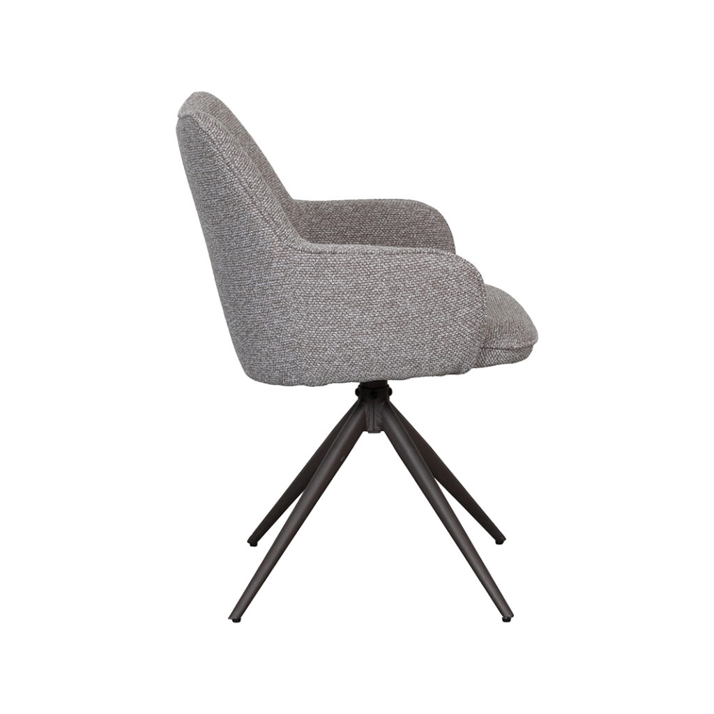 pro_108867_img_9397722 LABEL51 Eetkamerstoel Sawa - Mushroom - Royal Boucle - Brons Metaal
